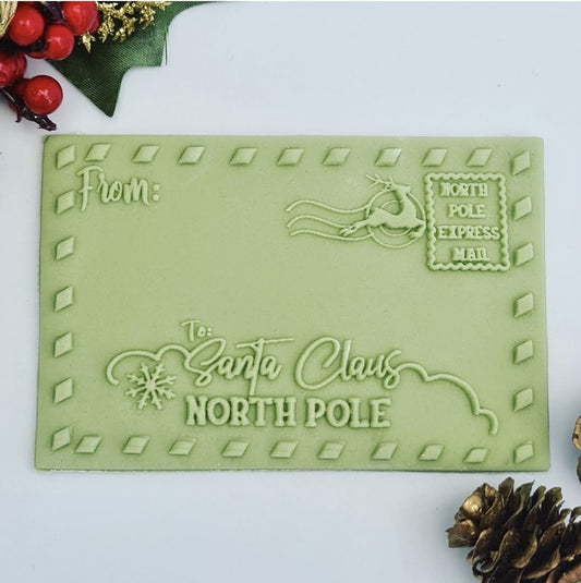 Christmas - Letter to Santa Deboss and Matching Cutter image 0