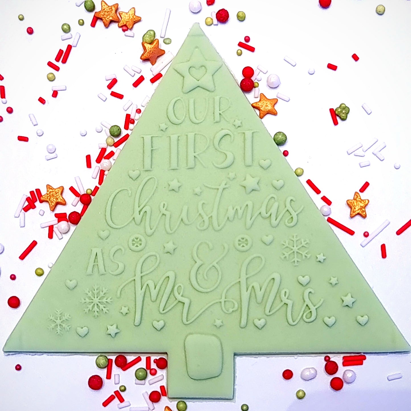 Our First Christmas as Mr & Mrs DeBoss and matching cutter combo image 0