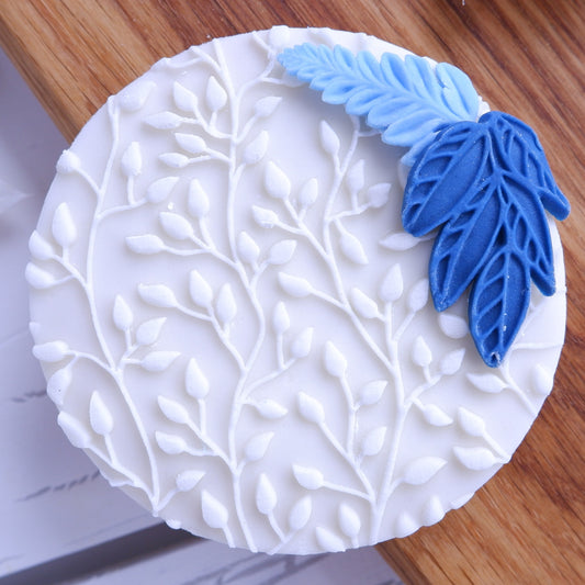 Spring leaves Pattern DeBoss  Stamp image 0