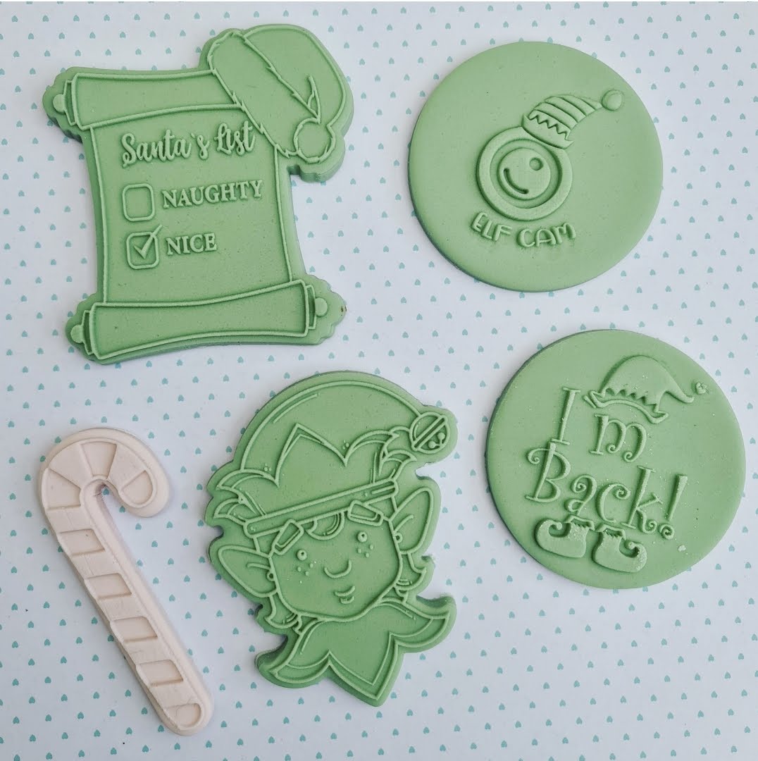 Christmas -Santa`s List Deboss and Matching Cutter image 1