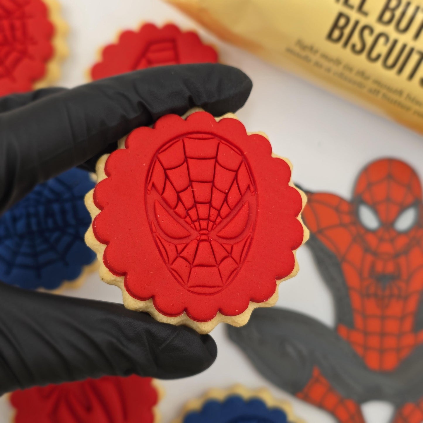 Personalized Spider-Man Cookie Stamp Set