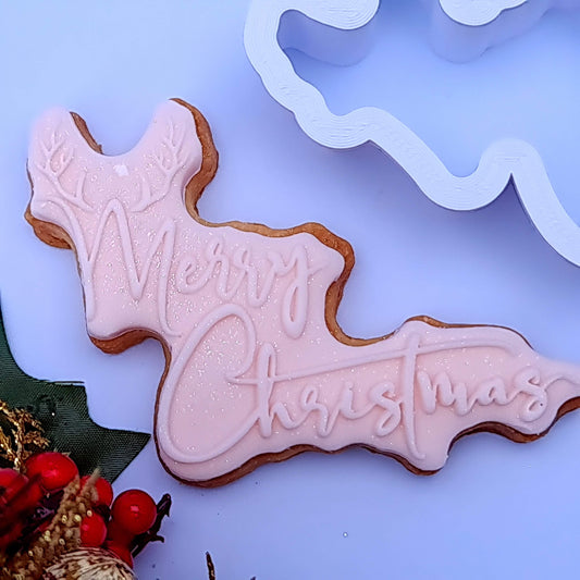 Merry Christmas DeBoss and matching cutter combo image 0