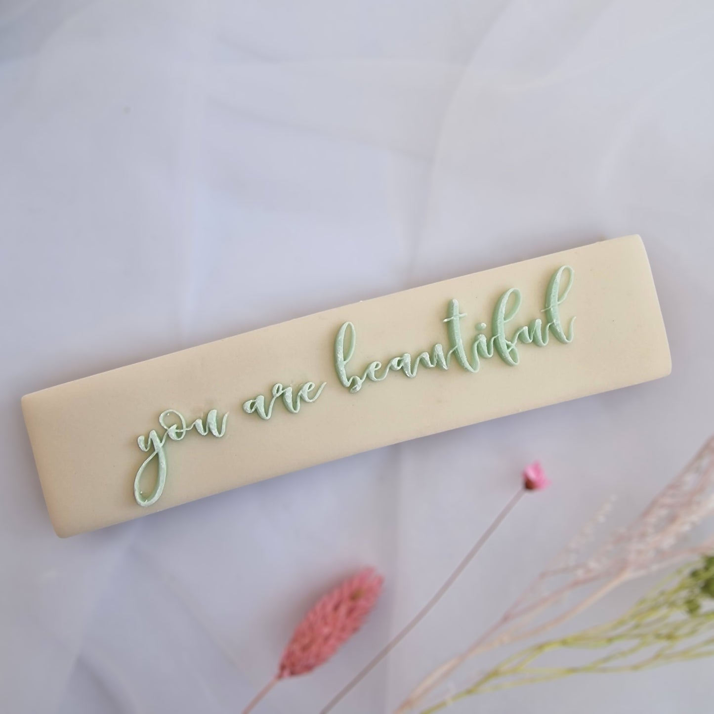 You are beautiful - Deboss stamp image 0