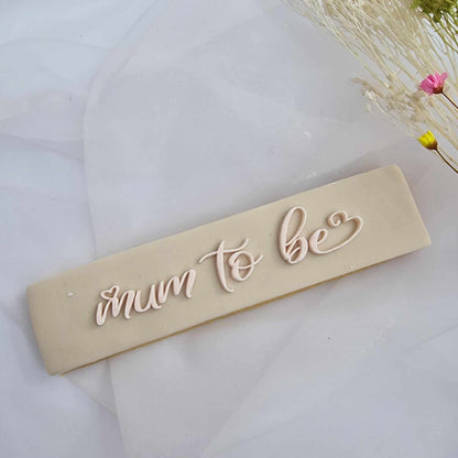 Mum to be - Deboss stamp image 0