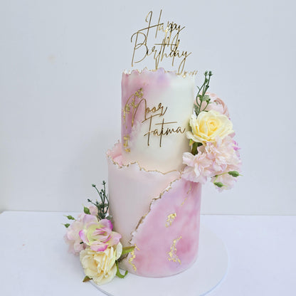 Happy Birthday cake topper, acrylic cake topper, cake charm