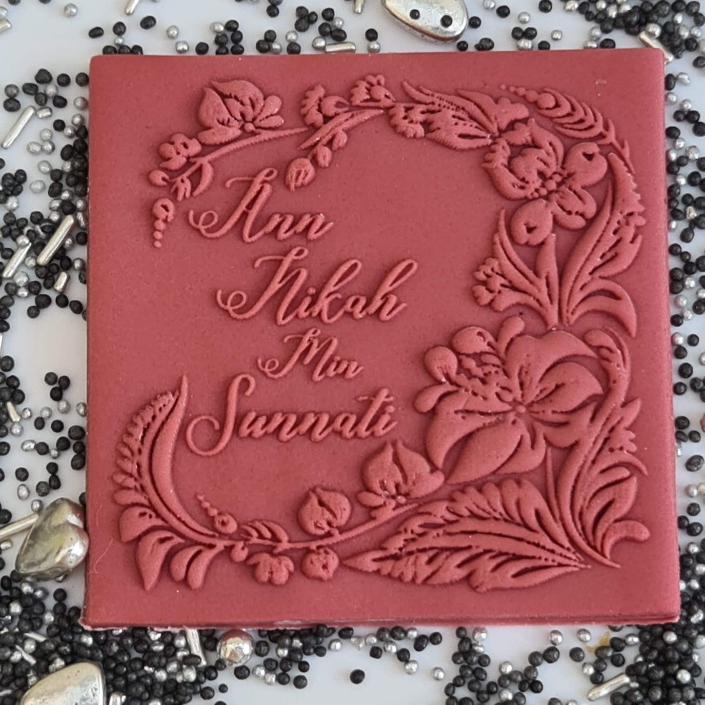 Wedding  - "Ann Nikah Min Sunnati" - Deboss & Cutter image 0