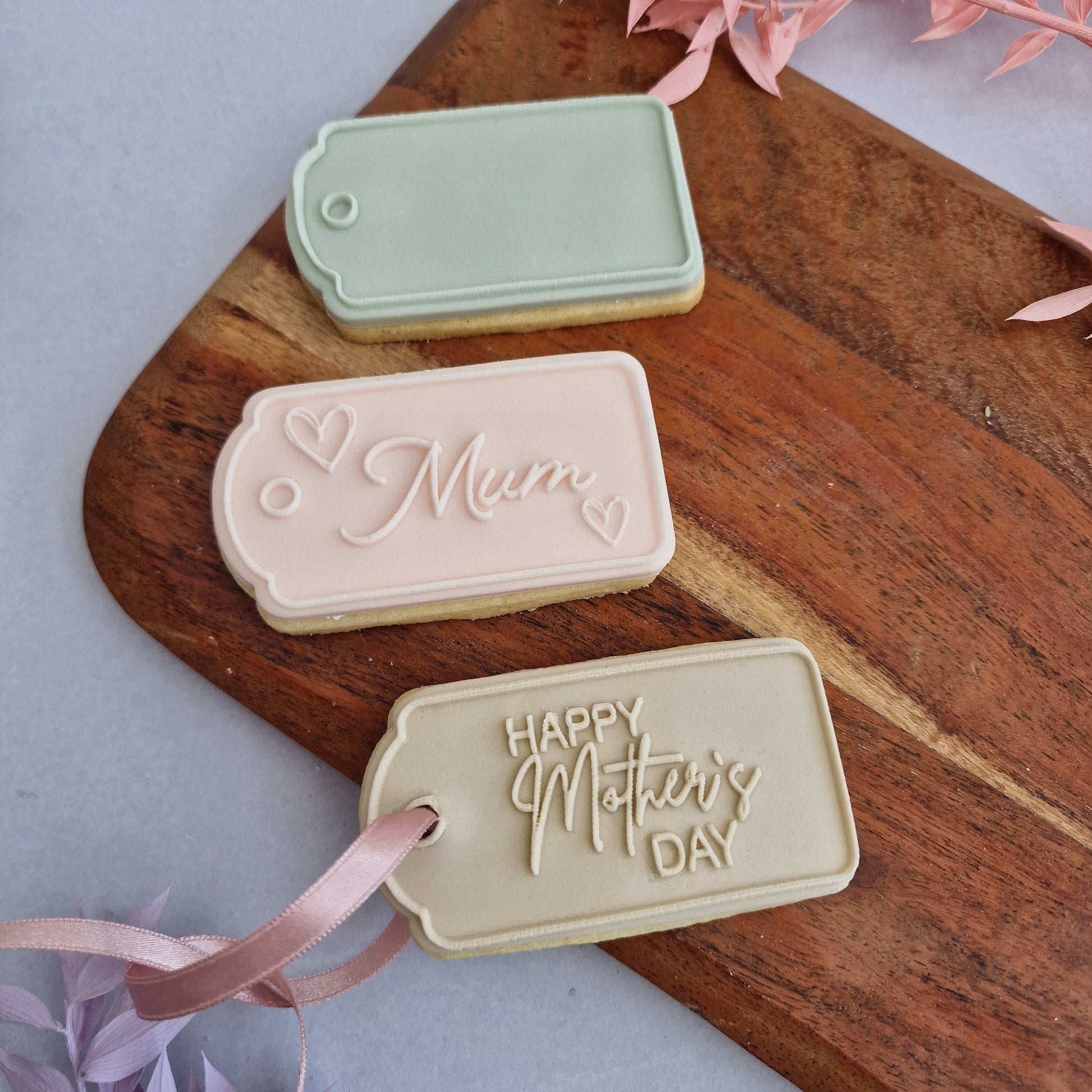 Tags set of 3 - stamps and matching cutter image 1