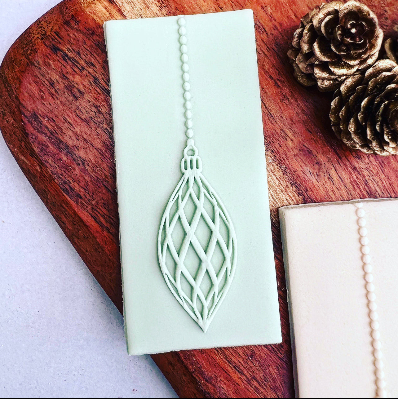 Christmas -Hanging Bauble Deboss and Matching Cutter image 0