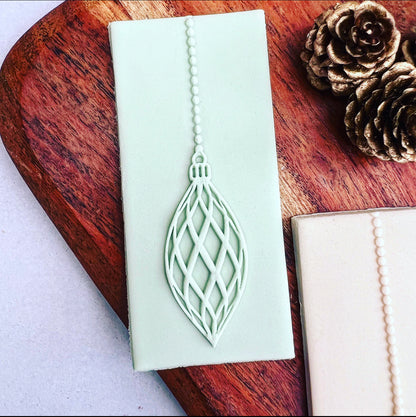 Christmas -Hanging Bauble Deboss and Matching Cutter image 0