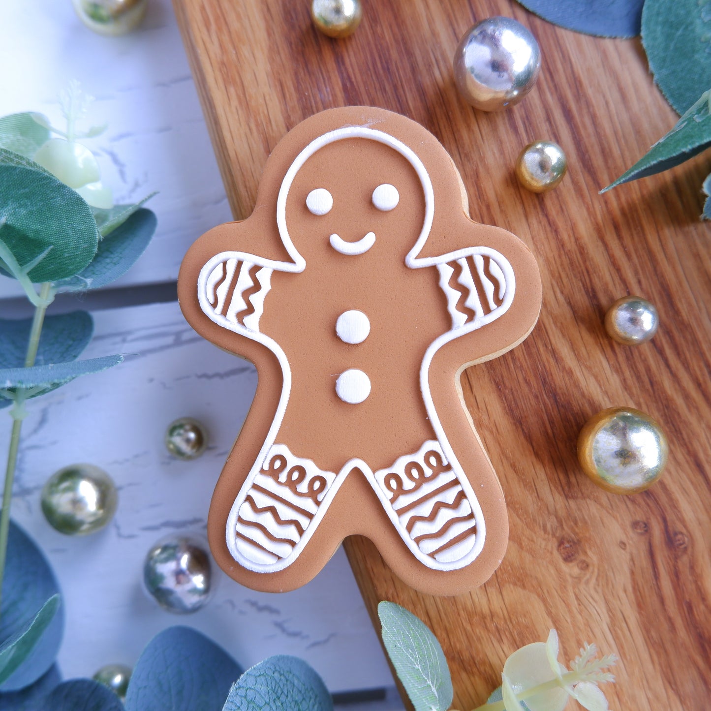 Christmas - Gingerbread DeBoss and matching Cutter image 0