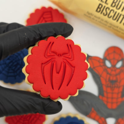 Personalized Spider-Man Cookie Stamp Set