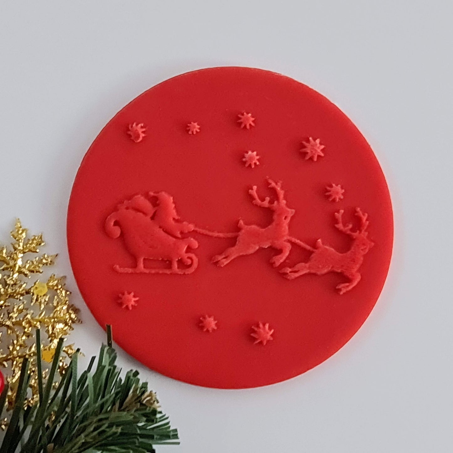 Santa and the reindeers image 1