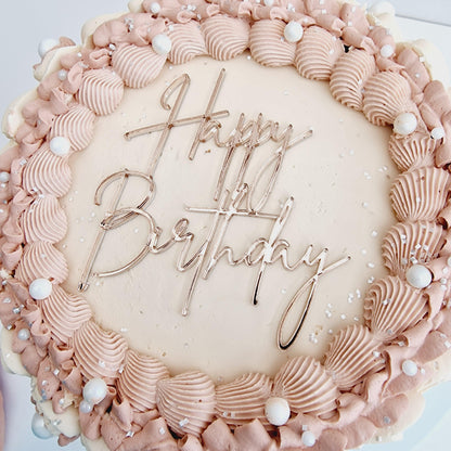 Happy Birthday cake charm, acrylic cake topper