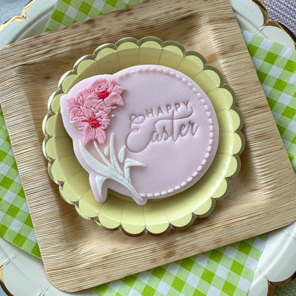 Daffodil wreath -  Deboss and Cutter image 2