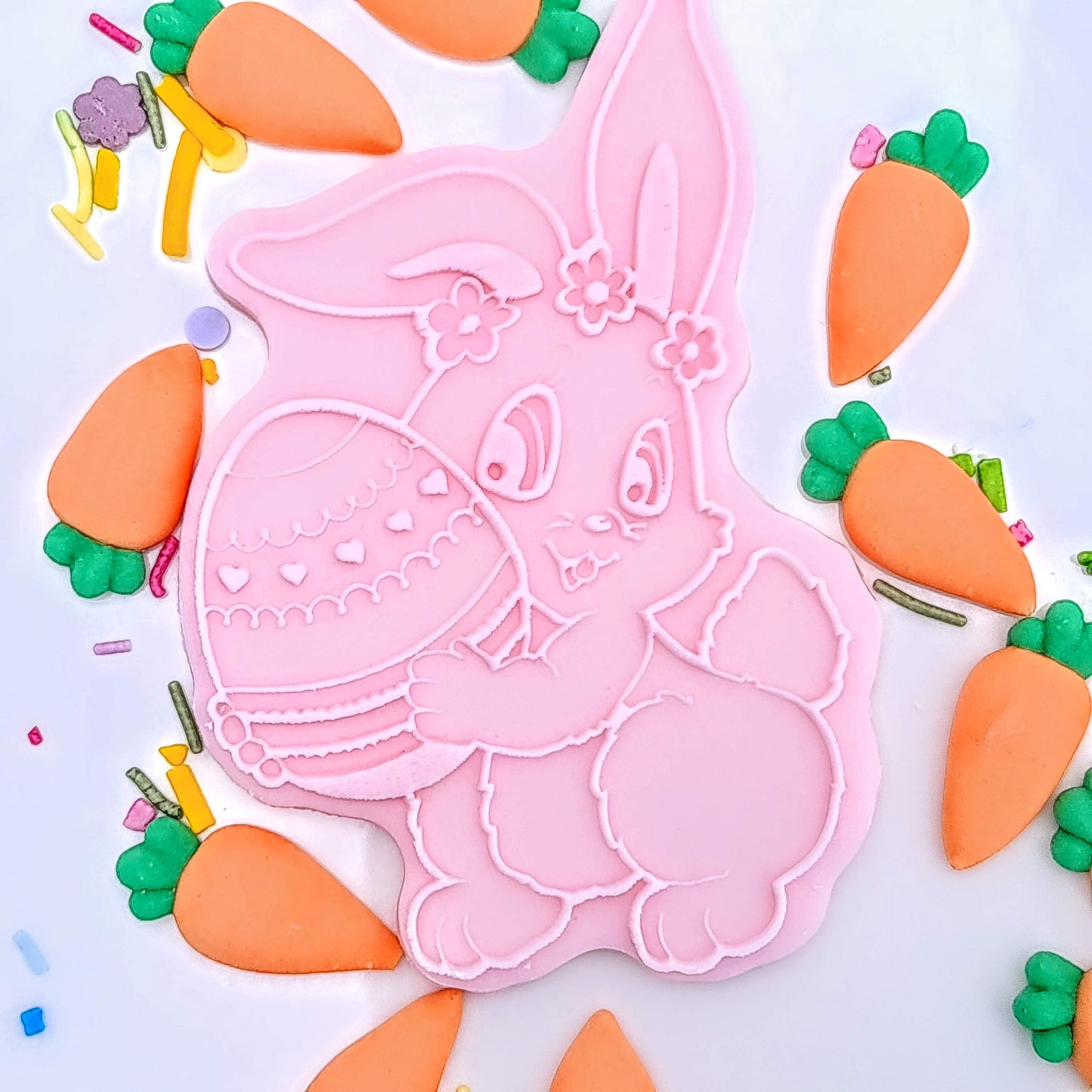 Easter Bunny - Deboss & Cutter image 0