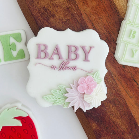 Baby in Bloom  - Stamp and Matching Cutter image 0