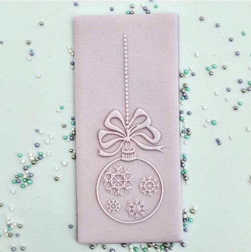 Christmas -Hanging Bauble Deboss and Matching Cutter | LaserCupboard